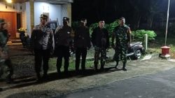 Sinergitas TNI–Polri Dan Banser, Patroli Gabungan Jaga Kamtibmas Di Karangnongko Klaten