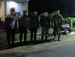 Sinergitas TNI–Polri Dan Banser, Patroli Gabungan Jaga Kamtibmas Di Karangnongko Klaten