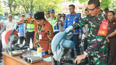 Forkopimda Klaten Musnahkan Miras Dan Knalpot Bising, Wujud Nyata Komitmen Jaga Kamtibmas