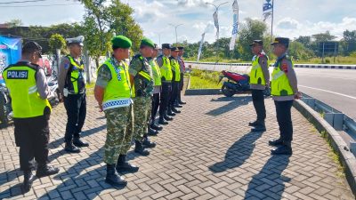 Kodim 0723/Klaten Bersinergi Amankan Arus Mudik Lebaran 2026 Di Exit Tol Polanharjo