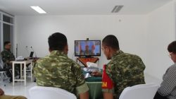 Danrem 074/Wrt Ikuti Vicon Bersama Wakil Panglima TNI Evaluasi Progres Pembangunan KDKMP