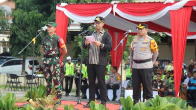 Dandim 0723/Klaten Hadiri Apel Gelar Pasukan Operasi Ketupat Candi 2026 Di Polres Klaten