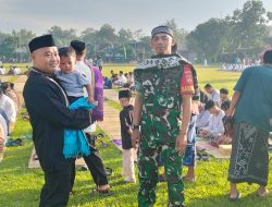 Babinsa Kodim 0723/Klaten Amankan Ibadah Sholat Idul Fitri 1447 H/2026 M Di Wilayah Desa Binaan