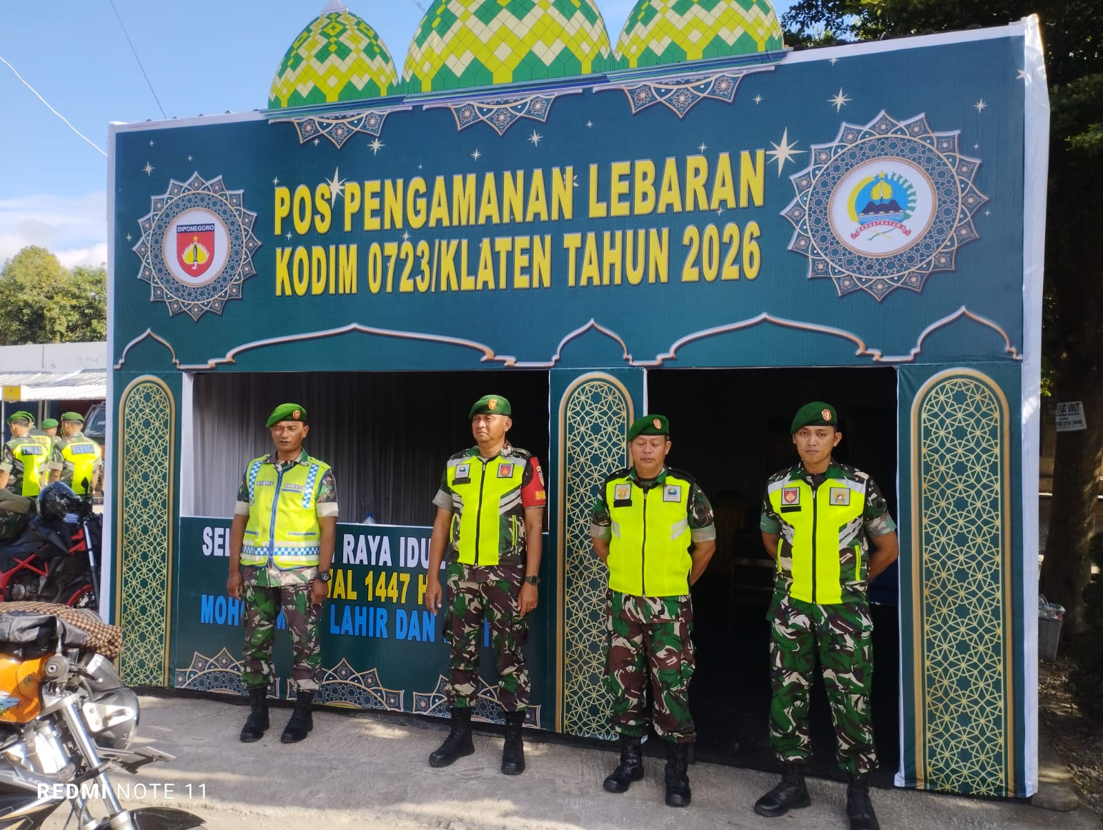 Kodim 0723/Klaten Gelar Pos Pengamanan Lebaran Idul Fitri 2026 Di Rest Area Gondang