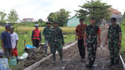 Dandim 0723/Klaten Tinjau Progres TMMD Sengkuyung Tahap I TA 2026 Di Desa Pandes Wedi