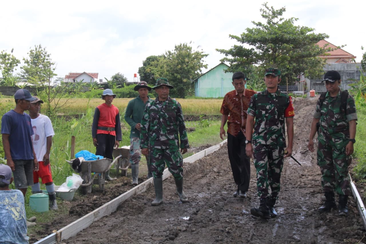 Dandim 0723/Klaten Tinjau Progres TMMD Sengkuyung Tahap I TA 2026 Di Desa Pandes Wedi