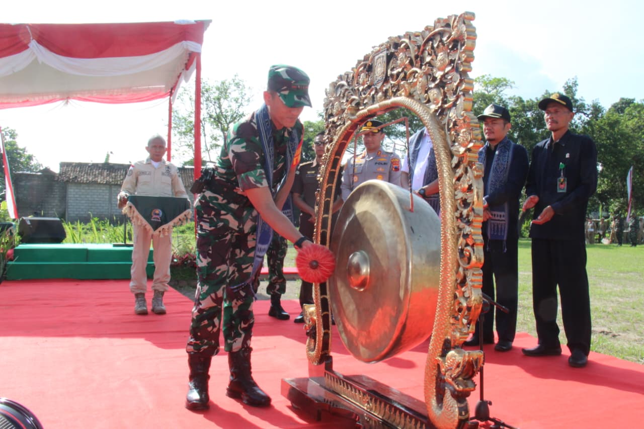 TMMD Sengkuyung Tahap I Tahun 2026 Di Desa Pandes Wilayah Kodim 0723/Klaten Rampung 100 Persen
