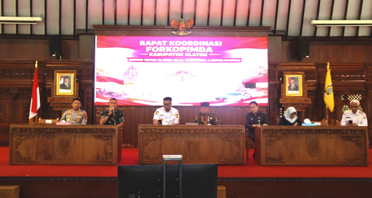 Forkopimda Klaten Gelar Rakor Persiapan Idul Fitri 2026, Dandim 0723/Klaten Tegaskan Ini