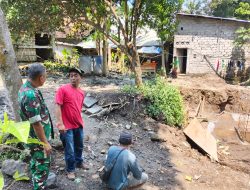 Danramil 12/Manisrenggo Pantau Pembangunan Jembatan Garuda Di Desa Kranggan