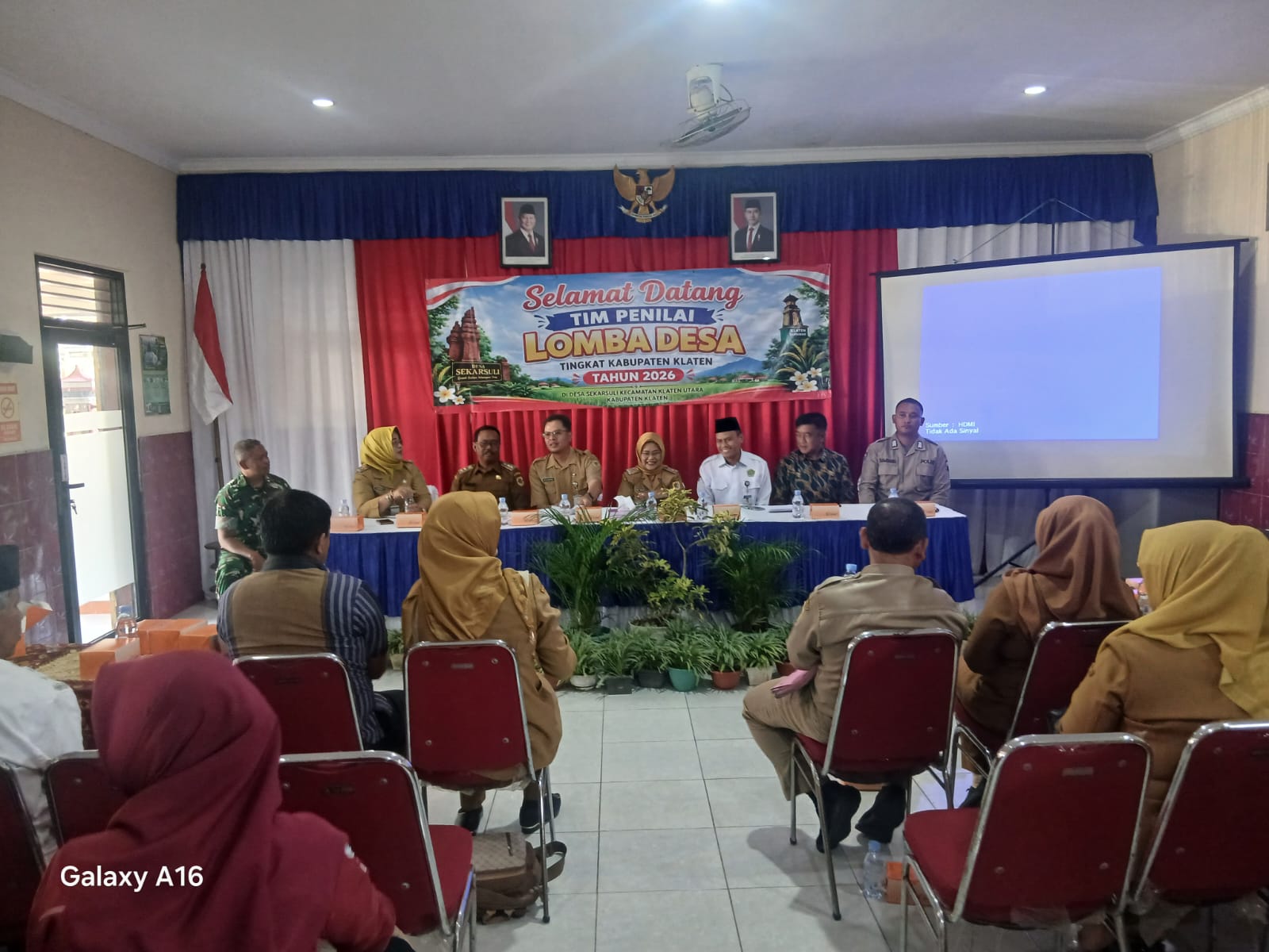 Bati Tuud Koramil 24/Klaten Utara Hadiri Penilaian Lomba Desa Tingkat Kabupaten Tahun 2026 Di Desa Sekarsuli