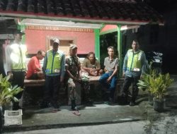 Babinsa Jomboran Bersama Bhabinkamtibmas Dan Linmas Laksanakan Patroli Sambang Poskamling