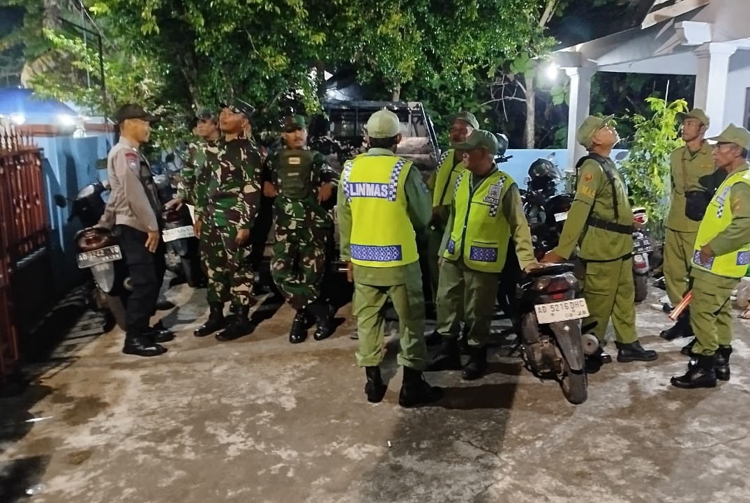 Patroli Gabungan TNI–Polri Dan Linmas Jaga Stabilitas Keamanan Wilayah Juwiring