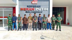 Dandim 0723/Klaten Tinjau Pembangunan KDKMP Di Candirejo, Ikuti Vicon Percepatan Bersama Wapang TNI