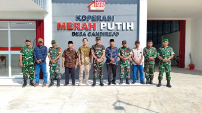 Dandim 0723/Klaten Tinjau Pembangunan KDKMP Di Candirejo, Ikuti Vicon Percepatan Bersama Wapang TNI