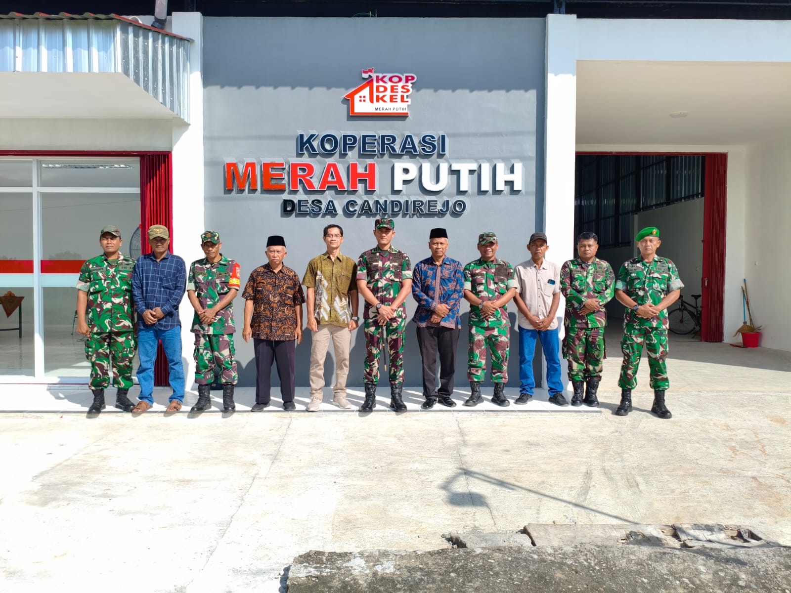 Dandim 0723/Klaten Tinjau Pembangunan KDKMP Di Candirejo, Ikuti Vicon Percepatan Bersama Wapang TNI