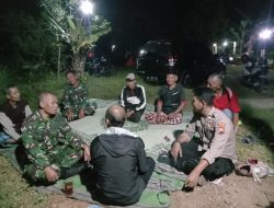 Babinsa Koramil 18/Bayat Bersama Polsek Bayat Laksanakan Patroli Malam, Pastikan Wilayah Gunung Gajah