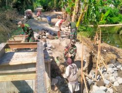 Tahap Struktur Dimulai, Jembatan Garuda Dibangun Dengan Semangat Kemanunggalan TNI-Rakyat
