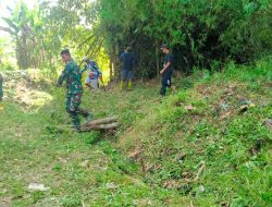 Karya Bakti Koramil Cawas Bersama Warga, Dukung Pembangunan Jembatan Garuda di Desa Burikan