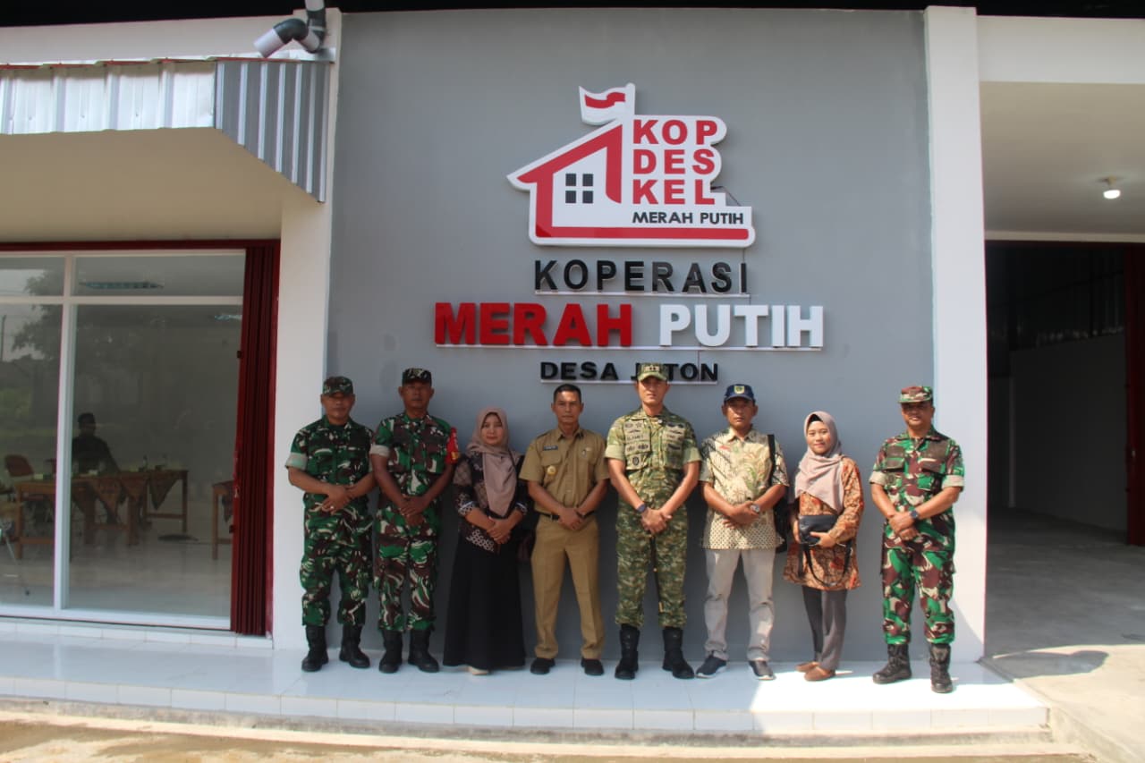 Dandim 0723/Klaten Tinjau Pembangunan KDKMP Desa Joton Dan Ikuti Vicon Percepatan Bersama Wapang TNI