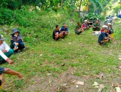 Koramil Cawas Gelar Karya Bakti Bersama Warga, Dukung Pembangunan Jembatan Garuda