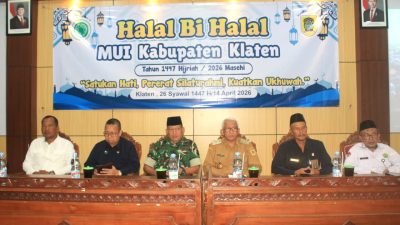 Kasdim 0723/Klaten Hadiri Halal Bihalal MUI, Perkuat Ukhuwah Dan Sinergi Lintas Elemen