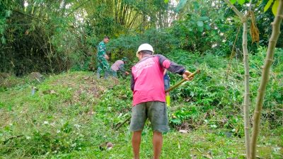 TNI Dan Warga Gotong Royong Bangun Jembatan Garuda, Akses Baru Di Burikan