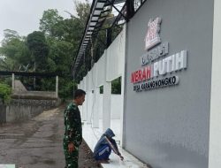 Babinsa Karangnongko Monitoring Progres Pembangunan Koperasi Desa Merah Putih