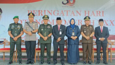 Kasdim Klaten Hadiri Upacara Peringatan Hari Otonomi Daerah XXX Tahun 2026 Tingkat Kabupaten Klaten