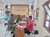 Anggota Koramil 19/Trucuk Ikut Donor Darah Kemanusiaan Di Aula Kecamatan Trucuk