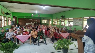 Danramil 06/Kebonarum Hadiri Halal Bihalal SMP N 7 Klaten, Perkuat Sinergi dengan Dunia Pendidikan