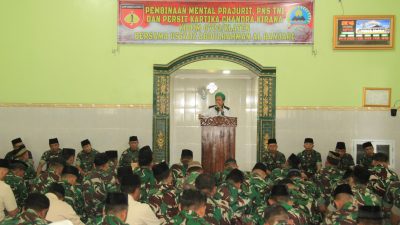 Kodim 0723/Klaten Gelar Pembinaan Mental Prajurit, PNS Dan Persit