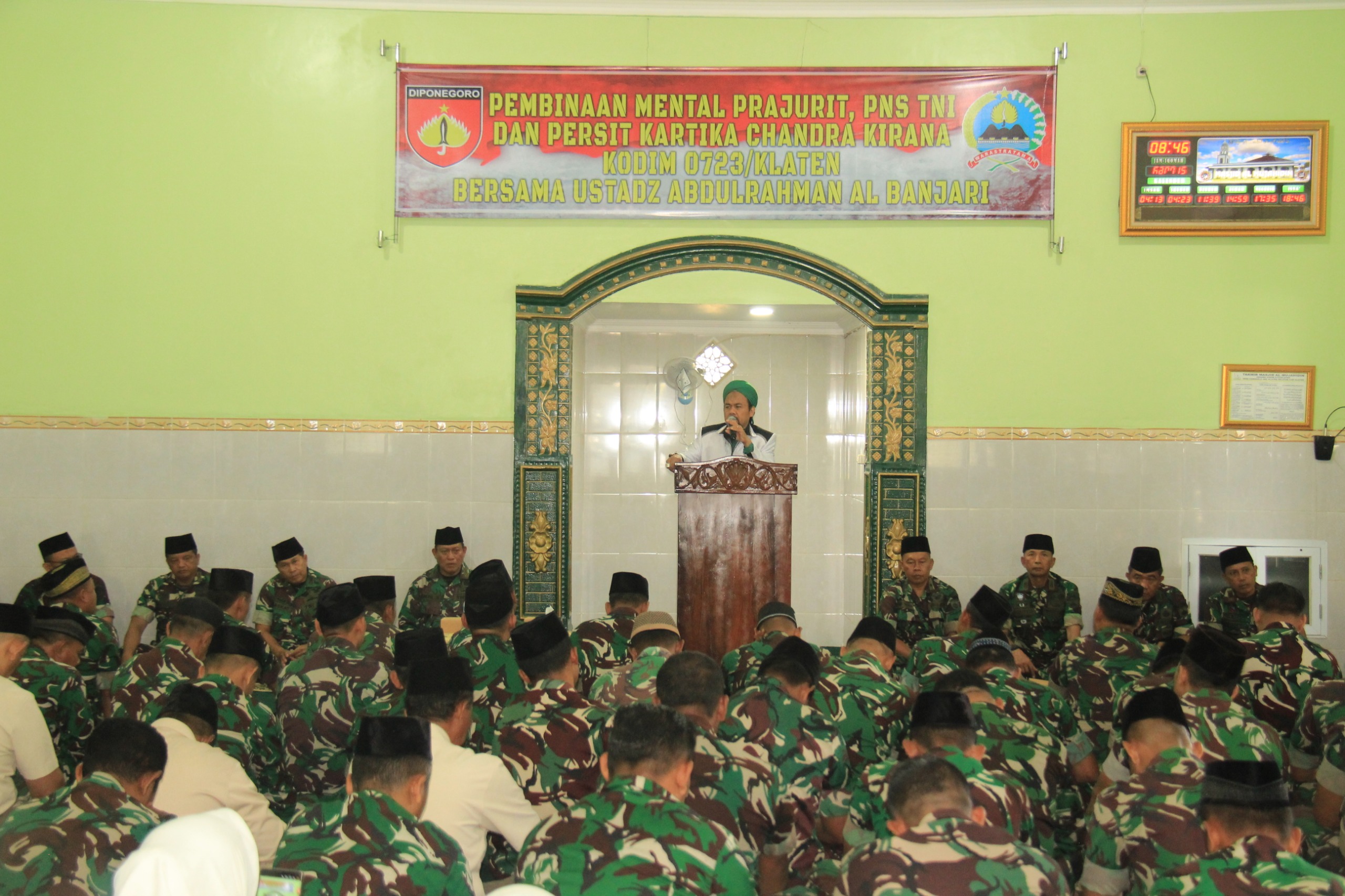 Kodim 0723/Klaten Gelar Pembinaan Mental Prajurit, PNS Dan Persit