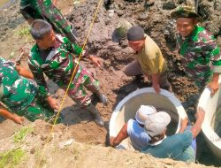 Pembangunan Jembatan Garuda Di Desa Burikan Masuki Tahap Pemasangan Bis Beton Pondasi