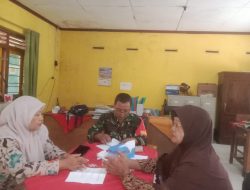 Dukung Pembinaan Generasi Muda, Babinsa Koramil 23/Ceper Pererat Komunikasi Dengan Guru SDN 1 Kuncen