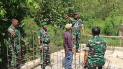 Pastikan Kualitas dan Keamanan, Pasiter Kodim 0723 Klaten dampingi Danden Zibang 4/IV dan Kasiter Korem 074/Warastratama Cek Pembangunan Jembatan Perintis Garuda di Klaten