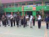 Babinsa Koramil 09/Prambanan Latih Disiplin Dan Karakter Siswa SMP N 1 Prambanan Melalui PBB