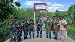 Sinergi TNI Dalam Pembangunan Wilayah, Dandenzibang Surakarta Tinjau Jembatan Garuda