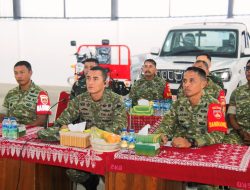 Wapang TNI Beri Arahan Percepatan KDKMP, Dandim Klaten Ikuti Vicon Di Desa Bendo