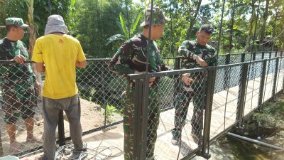 Pembangunan Jembatan Gantung Garuda Bayat, Masuki Tahap Pemasangan Pengaman Pembangunan Jembatan Gantung Garuda Bayat, Masuki Tahap Pemasangan Pengaman