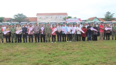 Kodim Klaten Bersama Forkopimda Serahkan 90 Truk Dan 180 Kendaraan Roda Tiga, Perkuat Koperasi Desa Merah Putih Di Klaten