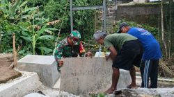 Pembangunan Jembatan Gantung Garuda Desa Kranggan Terus Berjalan, Slop Cor Pembatas Jalan Mulai Dibuka Pembangunan Jembatan Gantung Garuda Desa Kranggan Terus Berjalan, Slop Cor Pembatas Jalan Mulai Dibuka