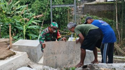 Pembangunan Jembatan Gantung Garuda Desa Kranggan Terus Berjalan, Slop Cor Pembatas Jalan Mulai Dibuka Pembangunan Jembatan Gantung Garuda Desa Kranggan Terus Berjalan, Slop Cor Pembatas Jalan Mulai Dibuka