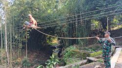 Pemasangan Hanger Pengait Jembatan Gantung Garuda Di Desa Kranggan Terus Dikebut