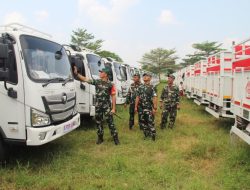 Kendaraan Truk Koperasi Merah Putih Tiba, Dandim Klaten Tinjau Armada Pastikan Kondisi Prima