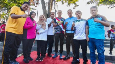 Dandim 0723/Klaten Hadiri Olahraga Bersama Polres Klaten Dan Masyarakat Peringati Hari Bhayangkara ke-80 Tahun 2026