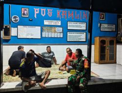 Melalui Poskamling Babinsa Desa Daleman Perkuat Deteksi Dini Dan Cegah Gangguan Kamtibmas