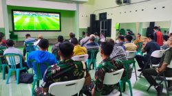 Kodim 0723/Klaten Gelar Nobar Kebangsaan Piala Dunia 2026, Pererat Silaturahmi TNI Dan Masyarakat