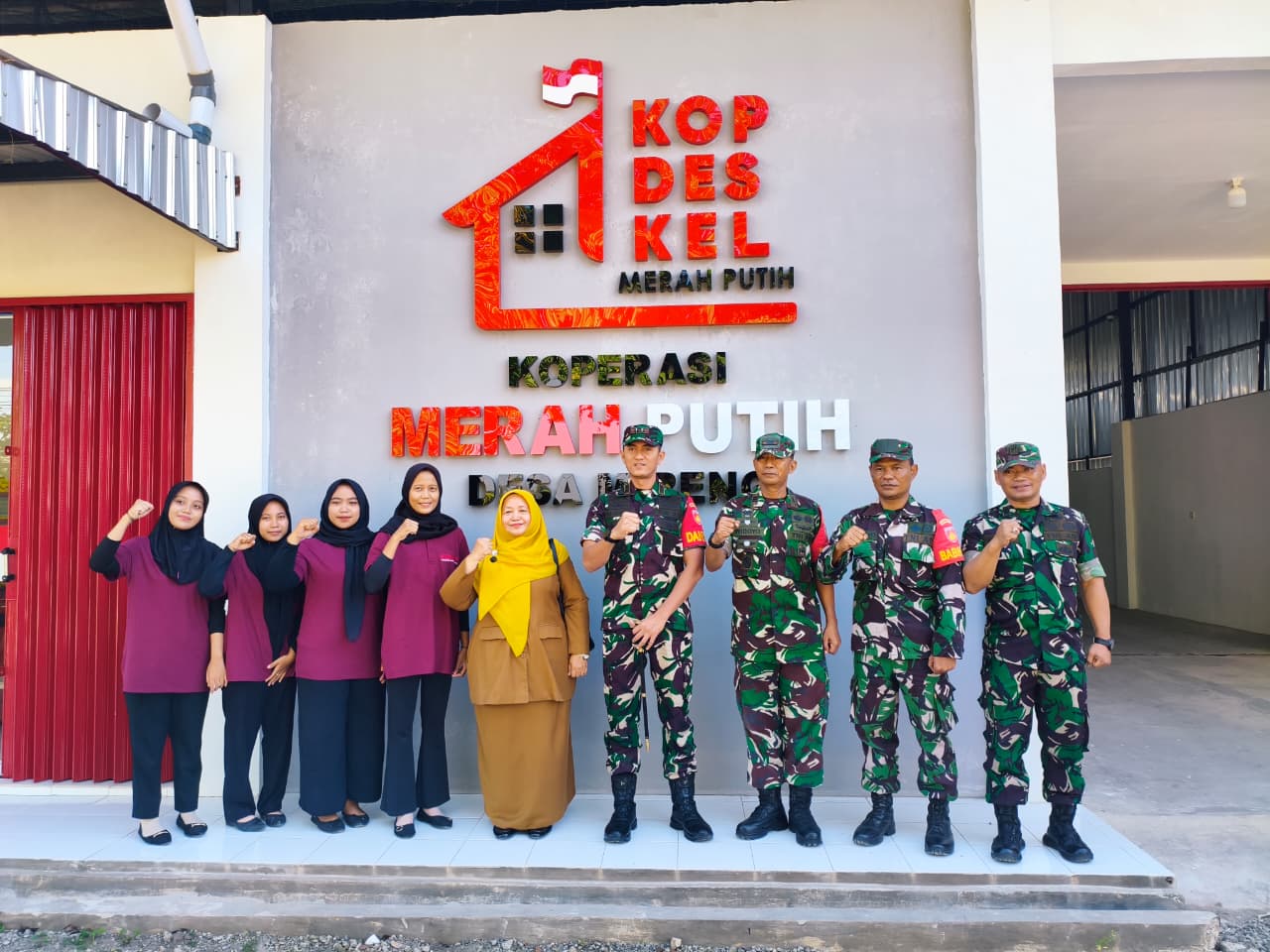Perkuat Ekonomi Desa, Dandim 0723/Klaten Tinjau Koperasi Merah Putih Di Mireng Trucuk