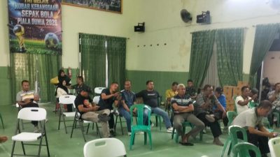 Kodim 0723/Klaten Gelar Nobar Kebangsaan Piala Dunia, Perkuat Kebersamaan TNI Dan Rakyat