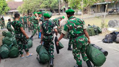 Pasukan Yonif Teritorial Pembangunan Mulai Tiba Di Klaten, Perkuat Pertahanan Dan Dukung Pembangunan Daerah